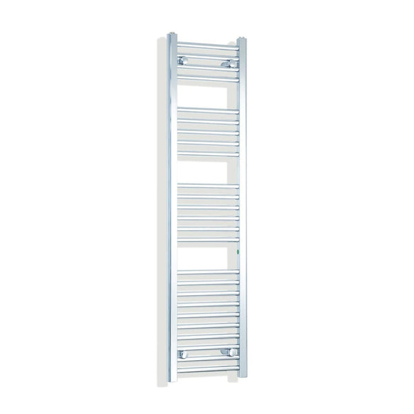 Towel Rail Only 350mm Wide 1400mm High Flat Chrome Heated Towel Rail