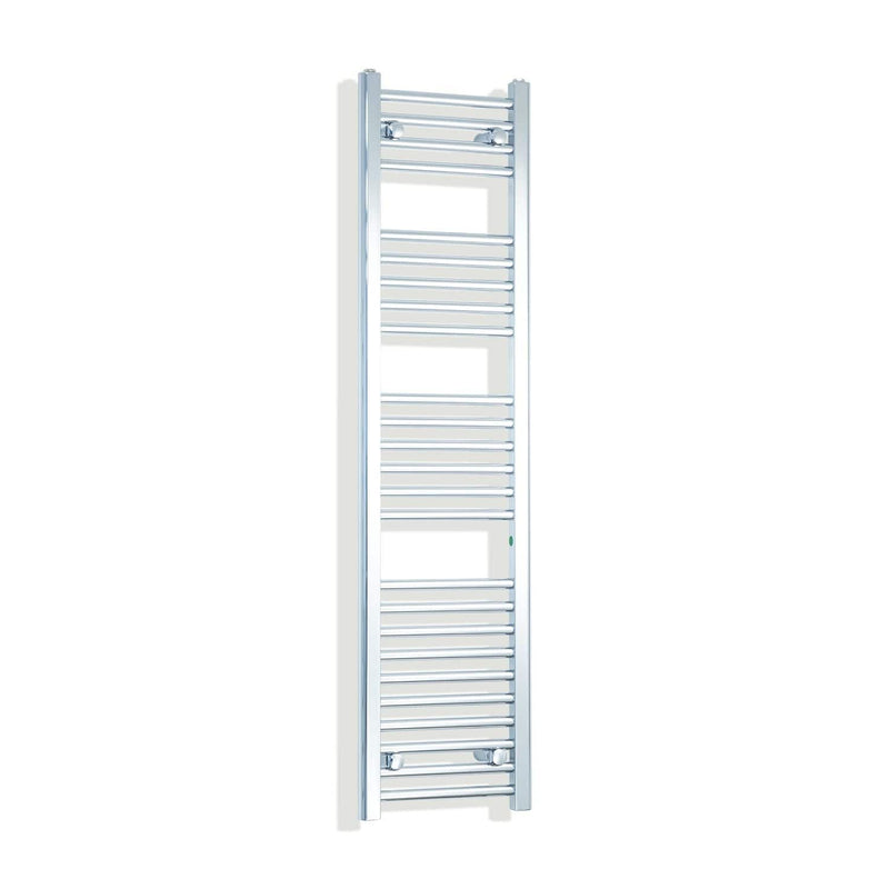Towel Rail Only 350mm Wide 1400mm High Flat Chrome Heated Towel Rail
