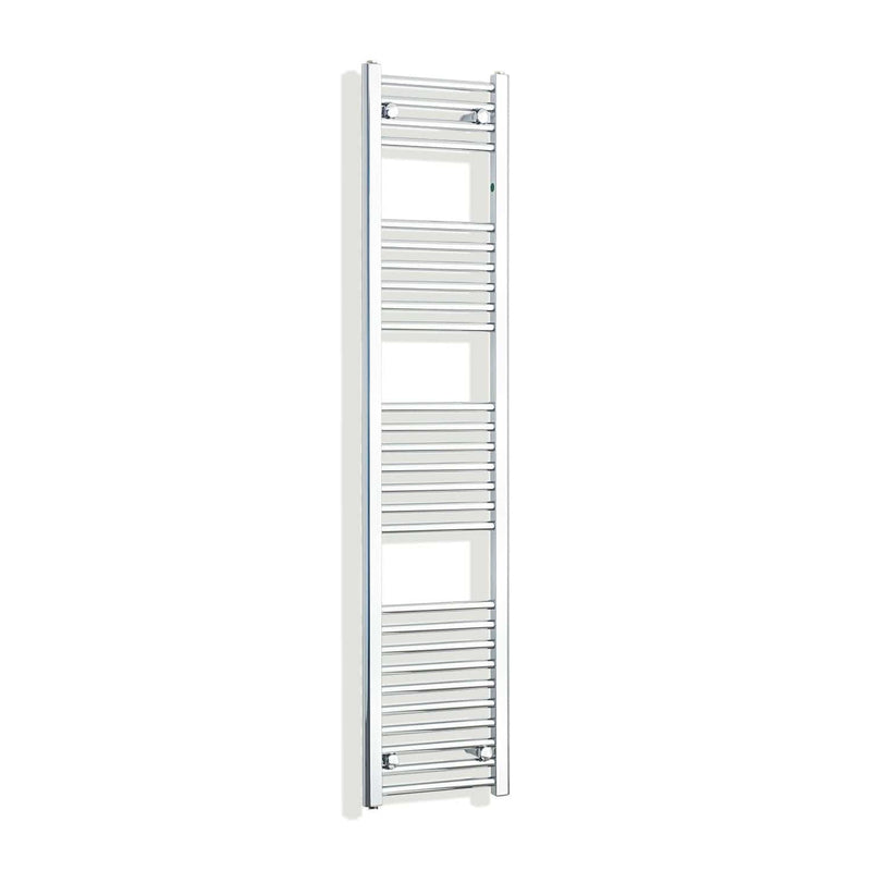 Towel Rail Only 350mm Wide 1600mm High Flat Chrome Heated Towel Rail