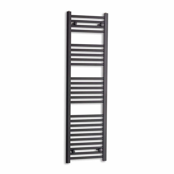 Towel Rail Only 400 x 1400 Flat Black Heated Towel Rail Radiator