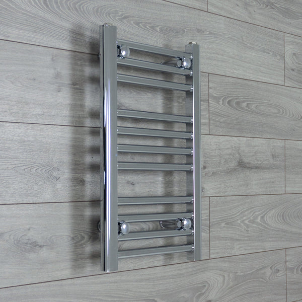 Towel Rail Only 400 x 600 Flat Chrome Heated Towel Rail Radiator HTR