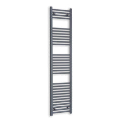 Towel Rail Only 400mm Wide 1800mm High Flat Anthracite Heated Towel Rail