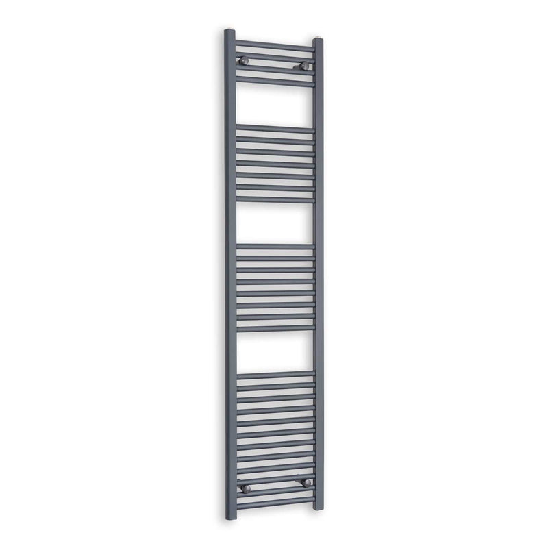 Towel Rail Only 400mm Wide 1800mm High Flat Anthracite Heated Towel Rail