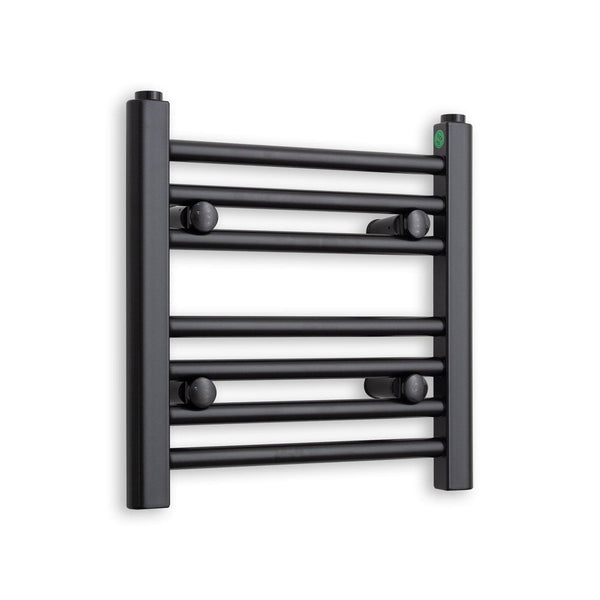 Towel Rail Only 400mm Wide 400mm High Flat Black Heated Towel Rail Radiator