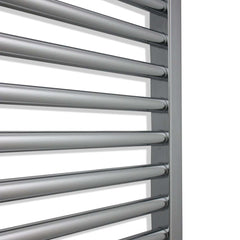 400mm Wide 600mm High Curved Chrome Heated Towel Rail