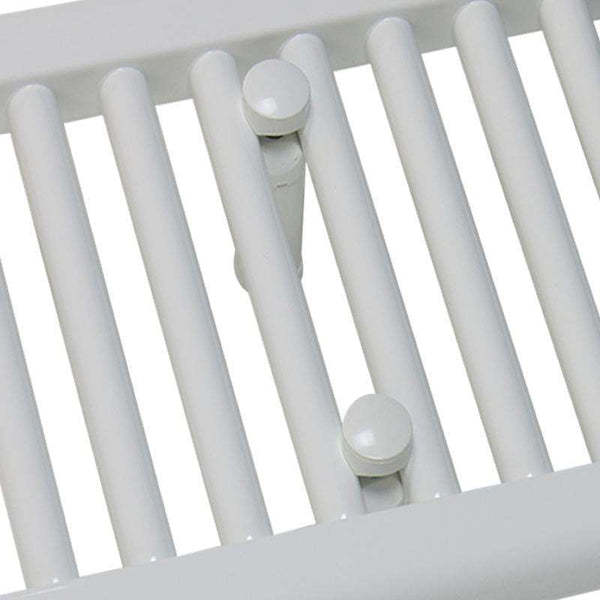 400mm Wide 600mm High Flat White Heated Towel Rail Radiator
