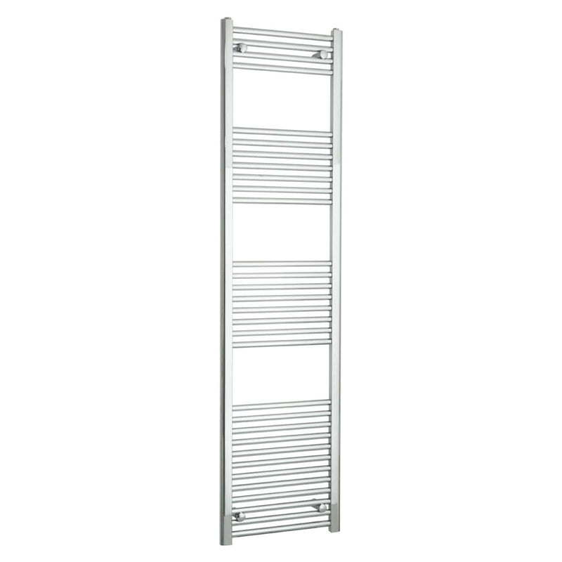 Towel Rail Only 450mm Wide 1800mm High Flat Chrome Heated Towel Radiator