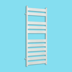 With Straight Valve 500 x 1200 Heated Flat Panel Design Towel Rail for Central Heating