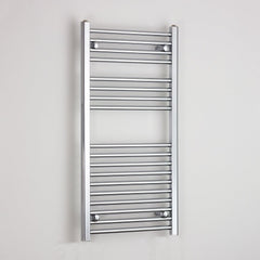 Towel Rail Only 500mm Wide 1000mm High Flat Chrome Heated Towel Rail HTR