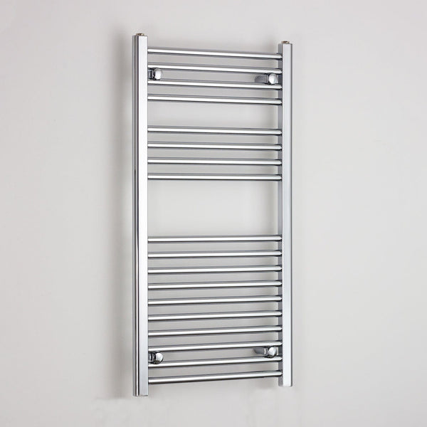 Towel Rail Only 500mm Wide 1000mm High Flat Chrome Heated Towel Rail HTR