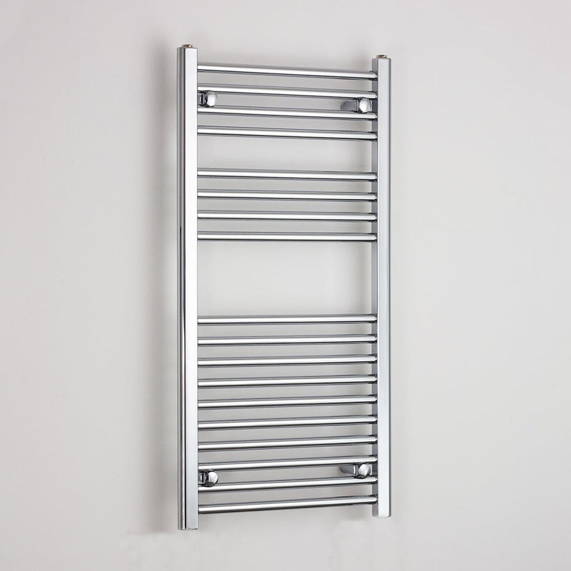 Towel Rail Only 500mm Wide 1000mm High Flat Chrome Heated Towel Rail HTR
