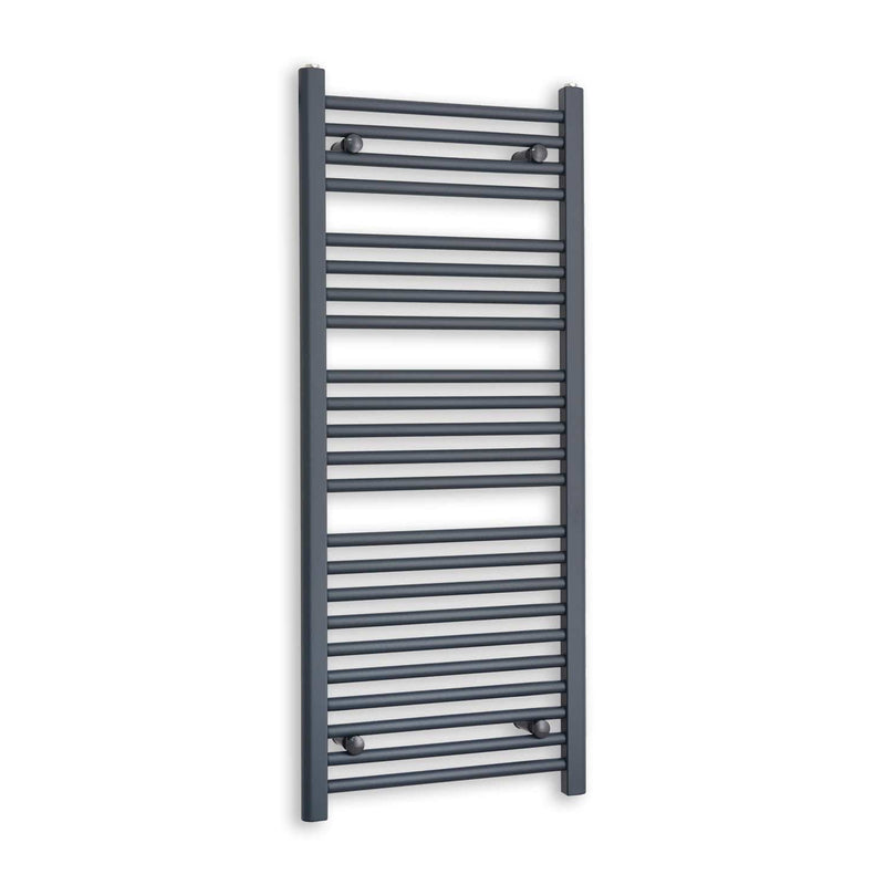 Towel Rail Only 500mm Wide 1200mm High Flat Anthracite Heated Towel Rail