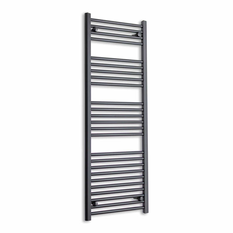Towel Rail Only 500mm Wide 1400mm High Flat Black Heated Towel Rail Radiator