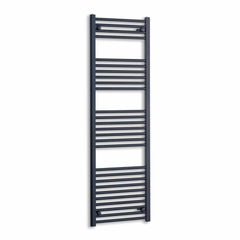 Towel Rail Only 500mm Wide 1600mm High Flat Black Heated Towel Rail Radiator