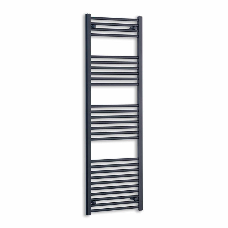 Towel Rail Only 500mm Wide 1600mm High Flat Black Heated Towel Rail Radiator