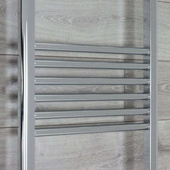 500mm Wide 1744mm High 25mm Tubes Straight Chrome Towel Rail