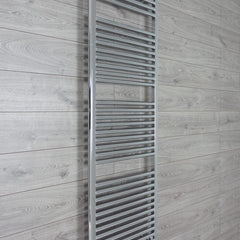 Towel Rail Only 500mm Wide 1744mm High 25mm Tubes Straight Chrome Towel Rail
