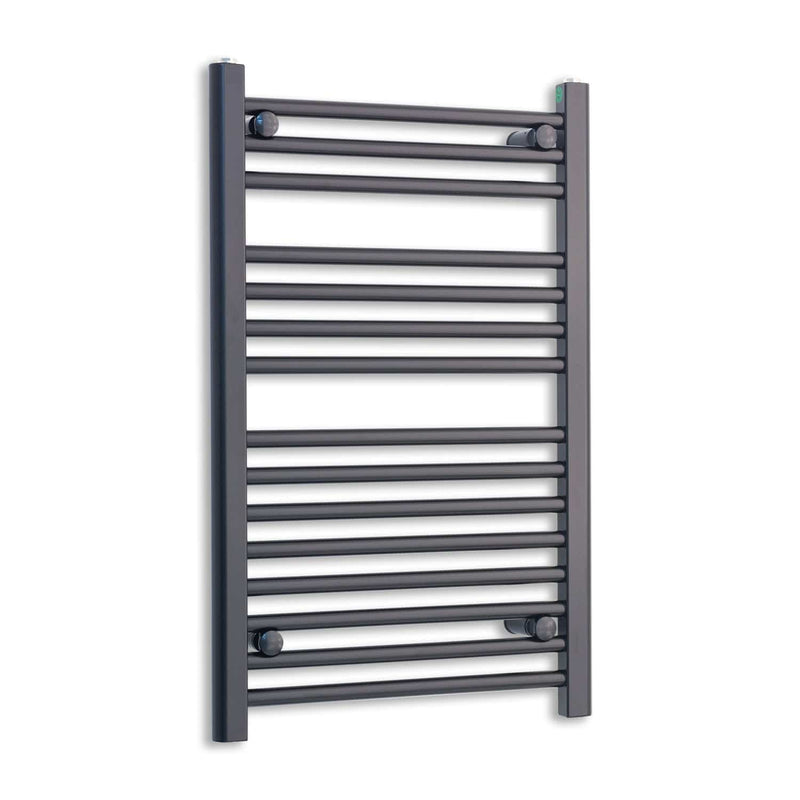 Towel Rail Only 500x 800mm High Flat Black Heated Towel Rail Radiator HTR