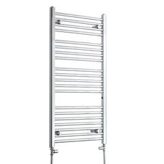 550 x 1100 Straight Chrome Heated Towel Rail Central Heating