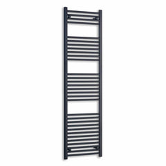 Towel Rail Only 550mm Wide 1800mm High Flat Black Heated Towel Rail Radiator