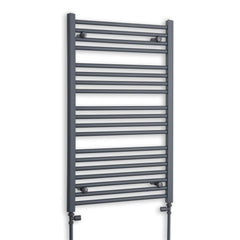 600 x 1000 Flat Anthracite Sand Grey Heated Towel Rail