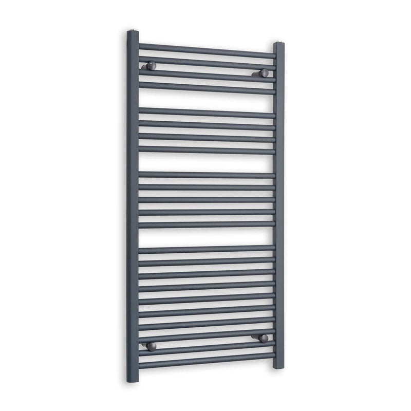 Towel Rail Only 600 x 1200mm Flat Anthracite Sand Grey Heated Towel Rail