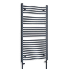 600 x 1200mm Flat Anthracite Sand Grey Heated Towel Rail
