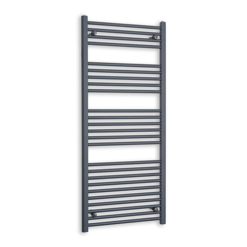 Towel Rail Only 600 x 1400 Flat Anthracite Sand Grey Heated Towel Rail