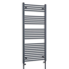 600 x 1400 Flat Anthracite Sand Grey Heated Towel Rail