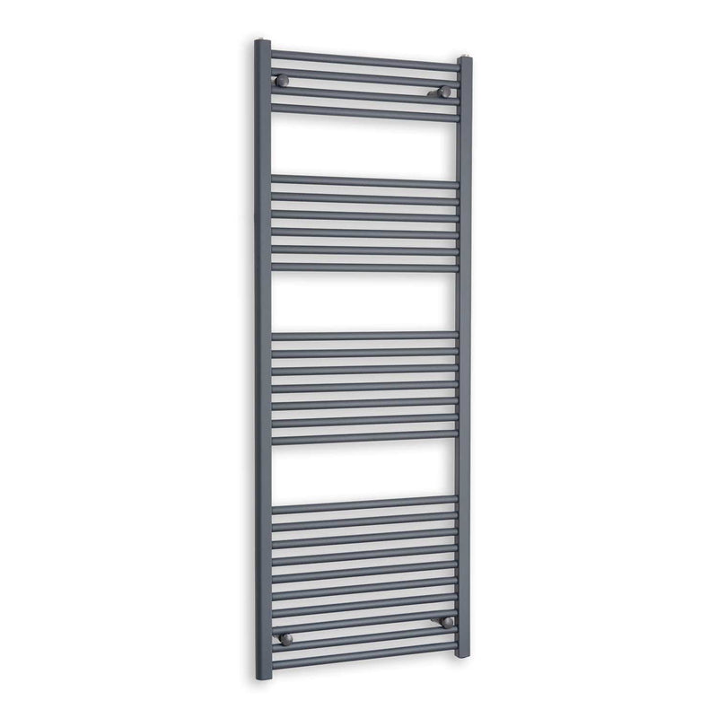 Towel Rail Only 600 x 1600 Flat Anthracite Sand Grey Heated Towel Rail
