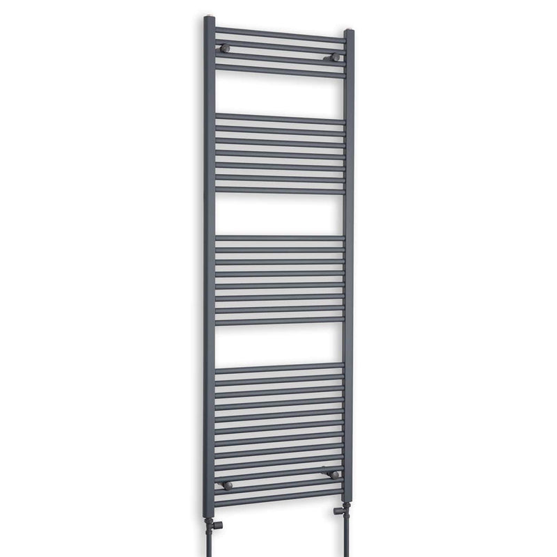 600 x 1800 Flat Anthracite Sand Grey Heated Towel Rail