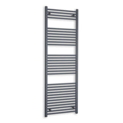 Towel Rail Only 600 x 1800 Flat Anthracite Sand Grey Heated Towel Rail