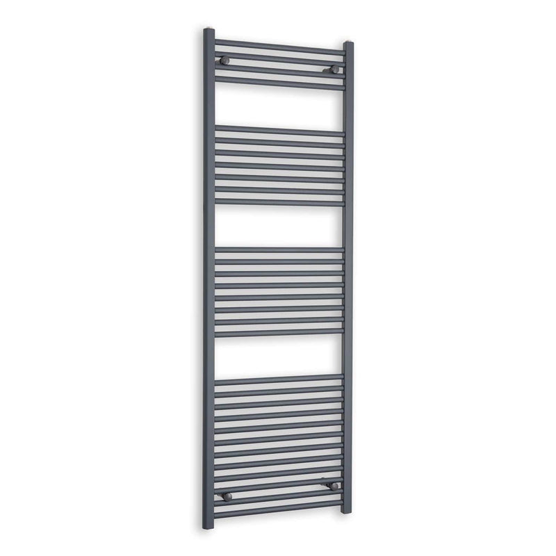 Towel Rail Only 600 x 1800 Flat Anthracite Sand Grey Heated Towel Rail