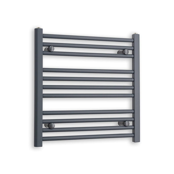 Towel Rail Only 600 x 600 Flat Anthracite Sand Grey Heated Towel Rail