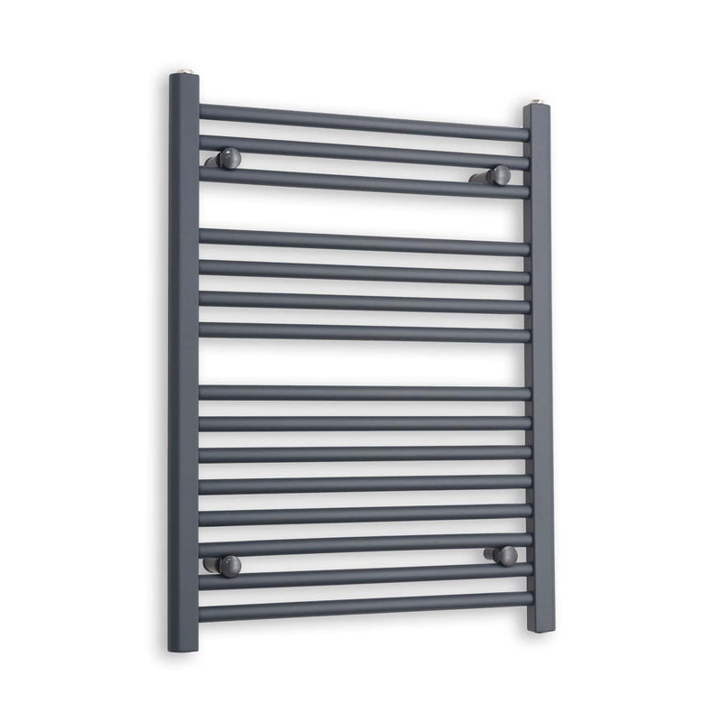 Towel Rail Only 600 x 800 Flat Anthracite Sand Grey Heated Towel Rail HTR
