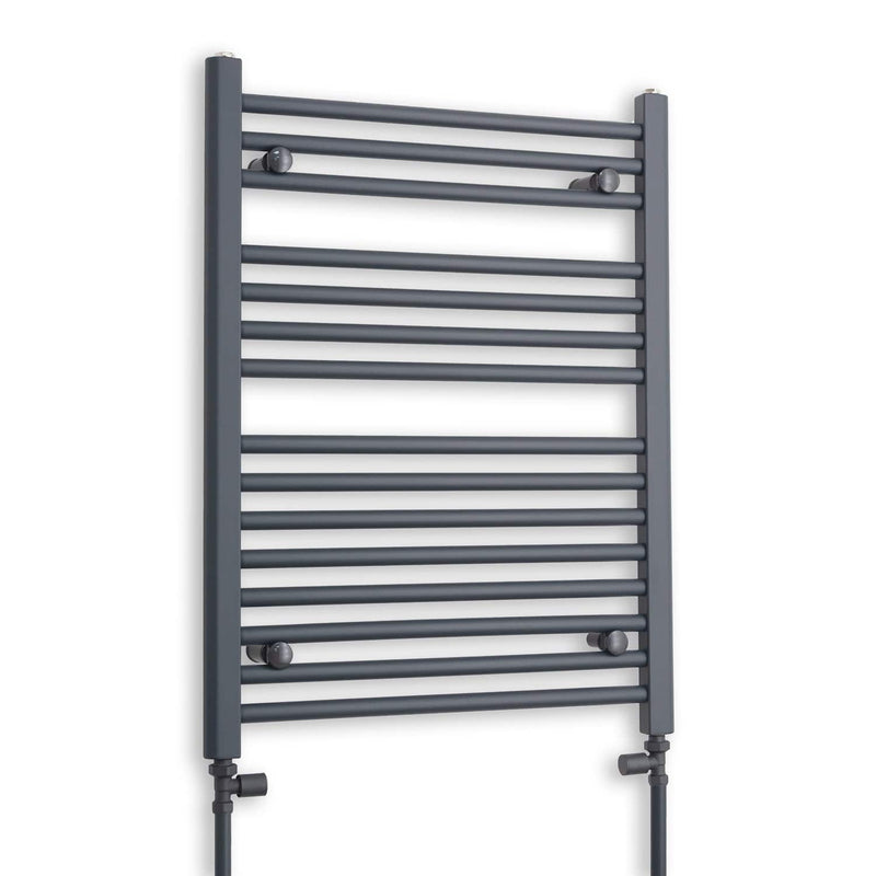 600 x 800 Flat Anthracite Sand Grey Heated Towel Rail HTR