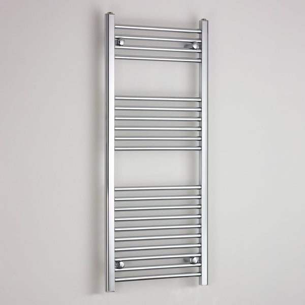 Towel Rail Only 600mm Wide 1200mm High Flat Chrome Heated Towel Rail HTR