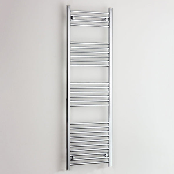 Towel Rail Only 600mm Wide 1600mm High Flat Chrome Heated Towel Rail HTR
