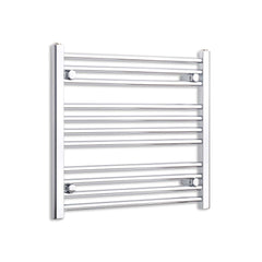 Towel Rail Only 600mm Wide 600mm High Flat Chrome Heated Towel Rail Radiator HTR