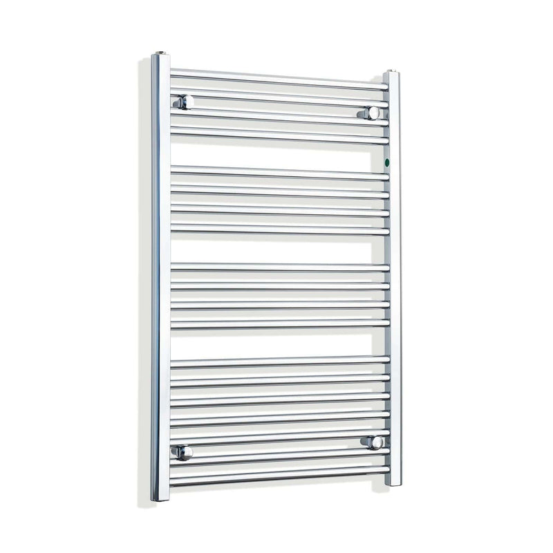 Towel Rail Only 650mm Wide 1000mm High Flat Chrome Heated Towel Rail