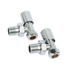 650mm Wide 1200mm High Flat Chrome Heated Towel Rail