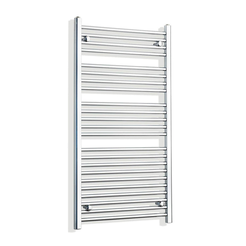 Towel Rail Only 650mm Wide 1200mm High Flat Chrome Heated Towel Rail