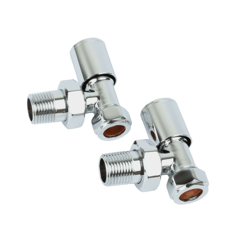 650mm Wide 1400mm High Flat Chrome Heated Towel Rail