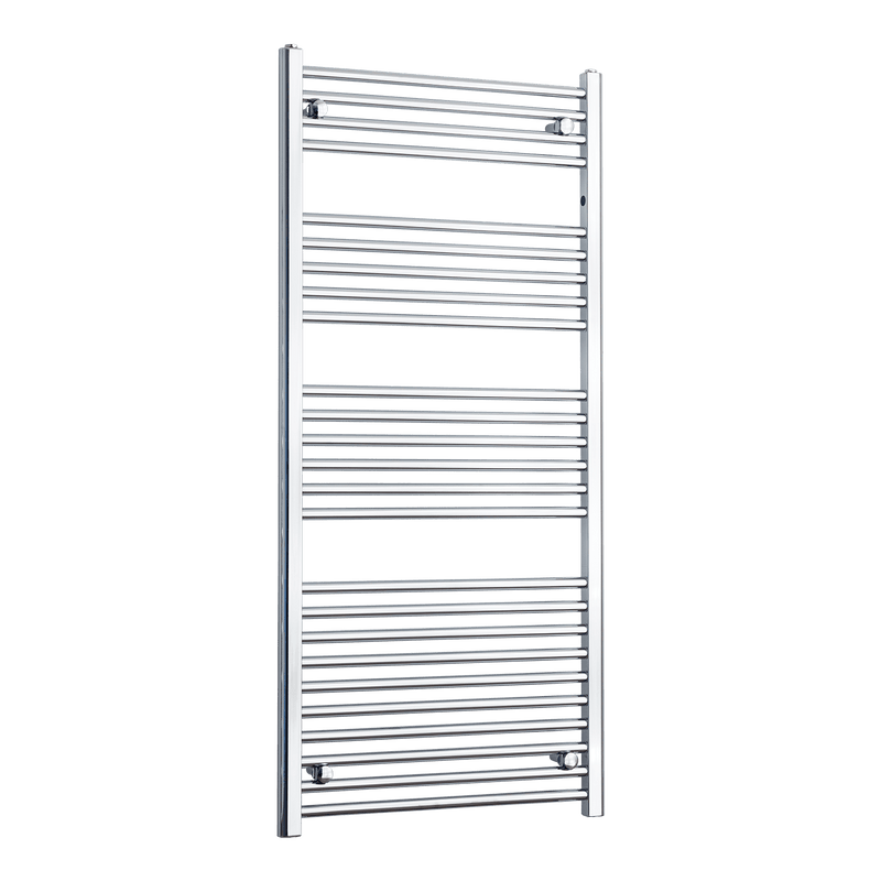 Towel Rail Only 650mm Wide 1400mm High Flat Chrome Heated Towel Rail