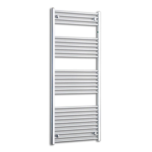 Towel Rail Only 650mm Wide 1600mm High Flat Chrome Heated Towel Rail