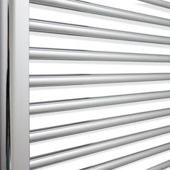 650mm Wide 600mm High Flat Chrome Heated Towel Rail Radiator
