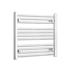 Towel Rail Only 650mm Wide 600mm High Flat Chrome Heated Towel Rail Radiator