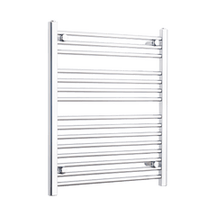 Towel Rail Only 650mm Wide 800mm High Flat Chrome Heated Towel Rail Radiator