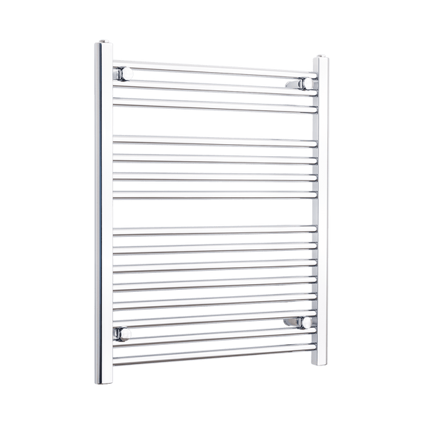 Towel Rail Only 650mm Wide 800mm High Flat Chrome Heated Towel Rail Radiator