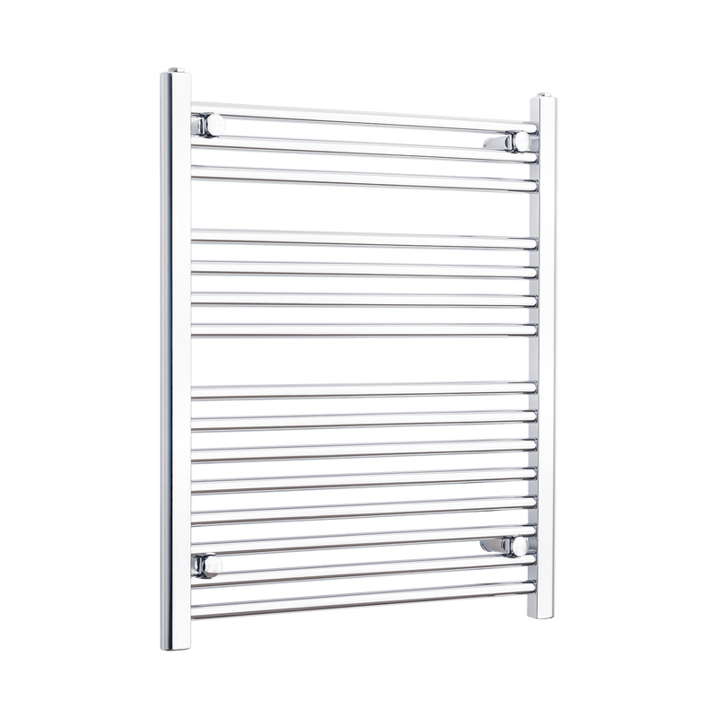 Towel Rail Only 650mm Wide 800mm High Flat Chrome Heated Towel Rail Radiator